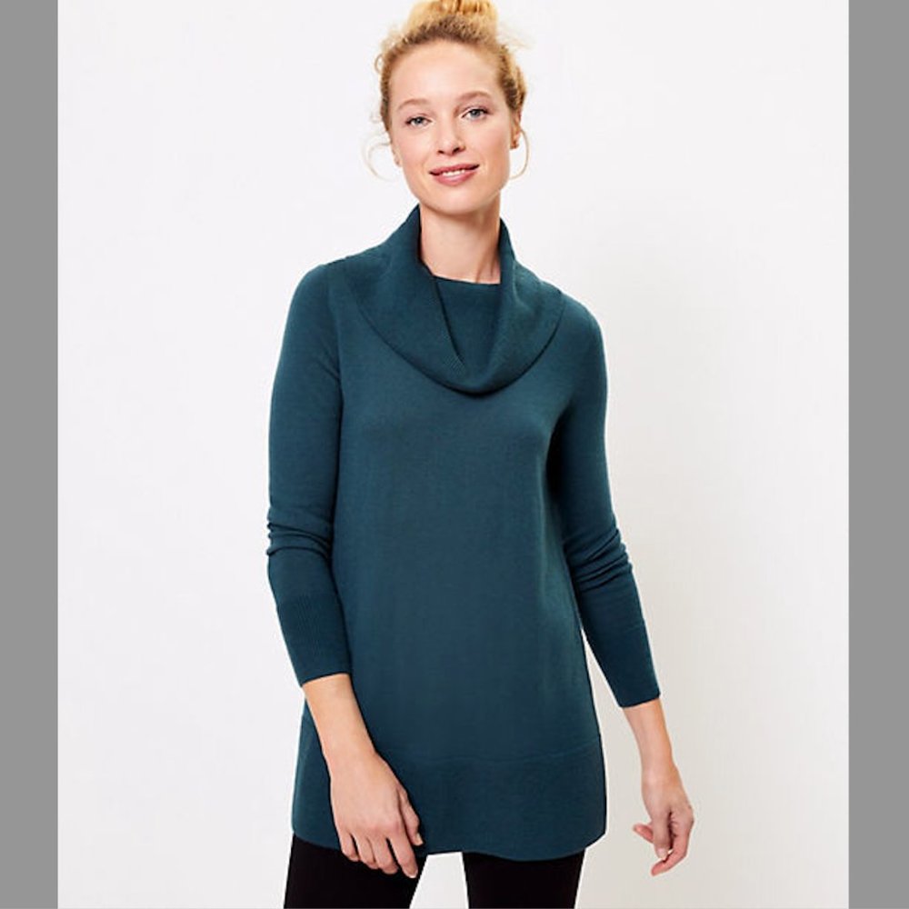 Gently worn LOFT Cowl Neck Tunic   Gently worn.